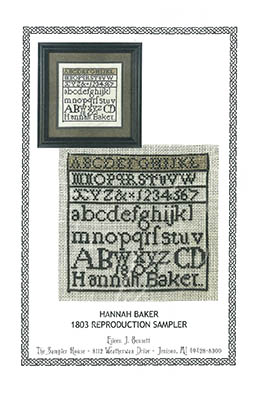Hannah Baker 1803 Sampler